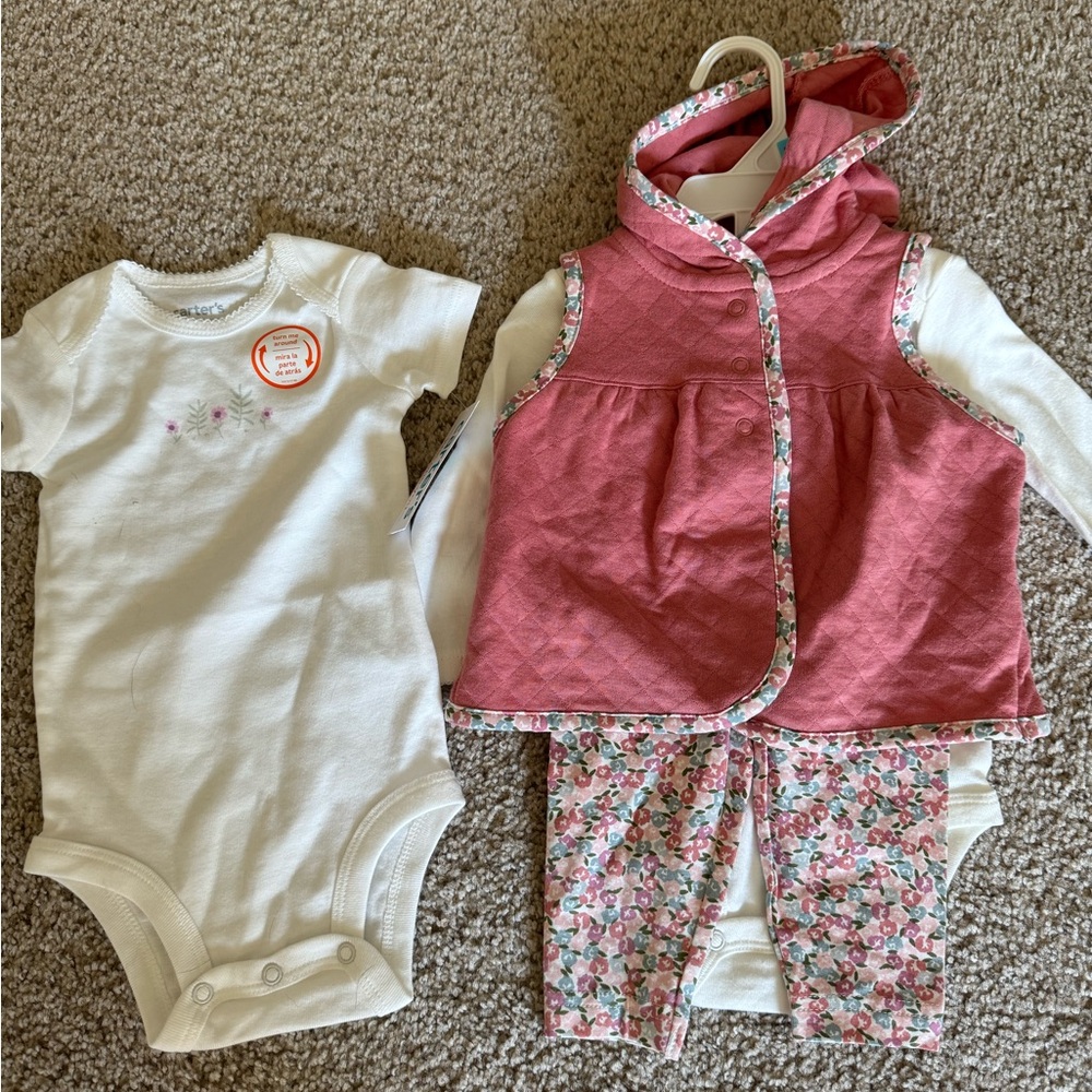 NWT Carters Baby Girl Clothes